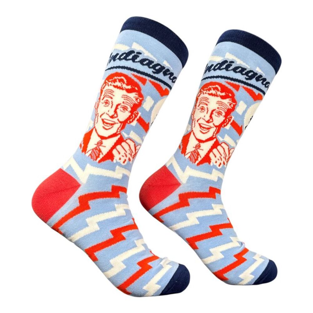 Undiagnosed But Something Aint Right Socks Funny Sarcastic Graphic Novelty